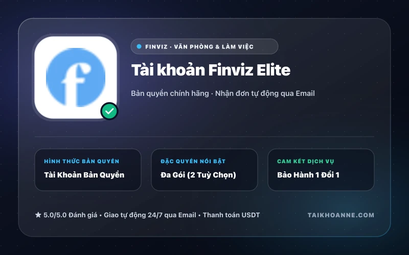Tài khoản Finviz Elite