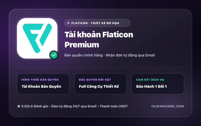 Tài khoản Flaticon Premium