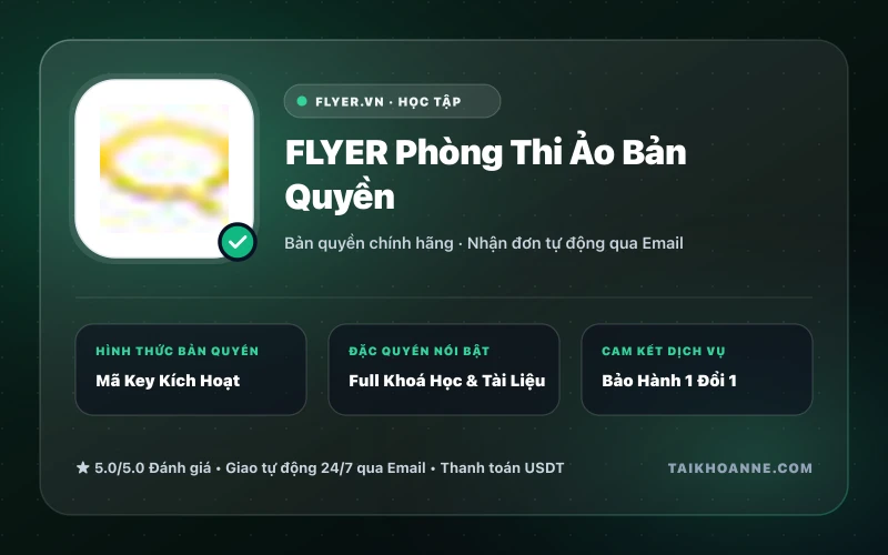 FLYER Phòng Thi Ảo Bản Quyền