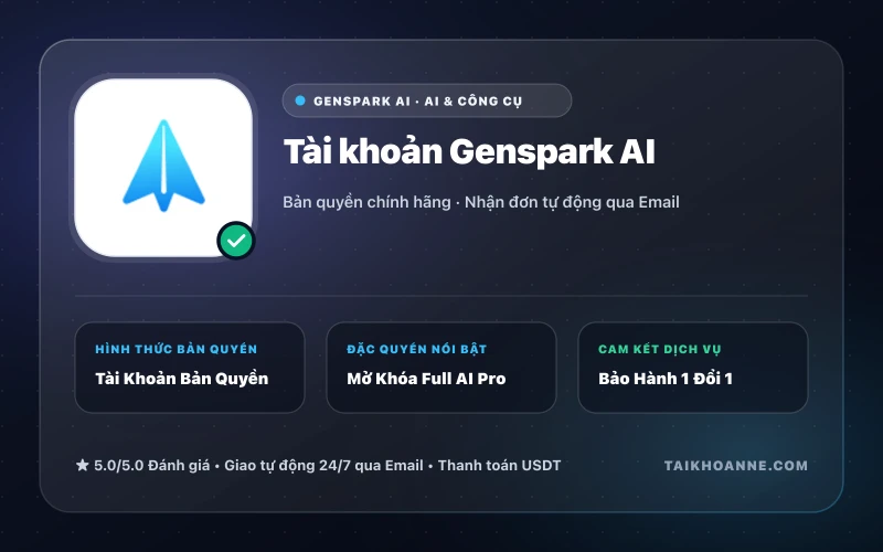 Tài khoản Genspark AI