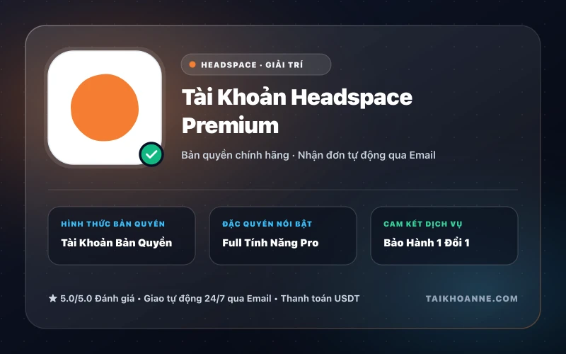 Tài Khoản Headspace Premium