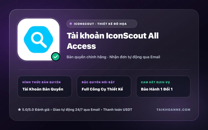 Tài khoản IconScout All Access