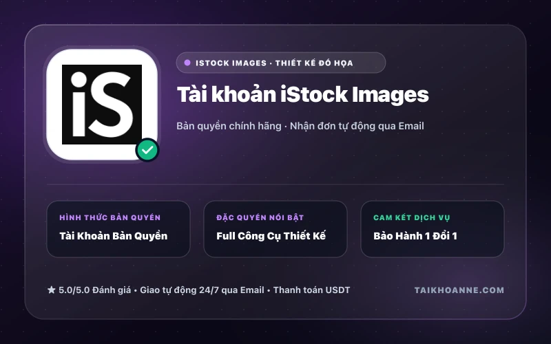 Tài khoản iStock Images