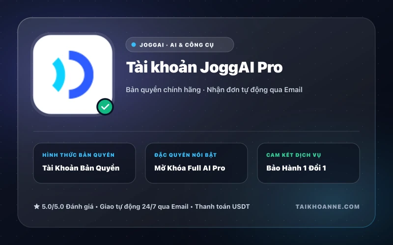 Tài khoản JoggAI Pro