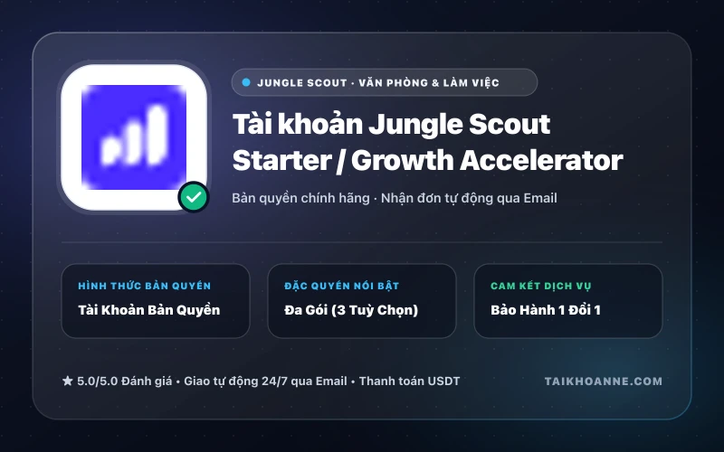 Tài khoản Jungle Scout Starter / Growth Accelerator