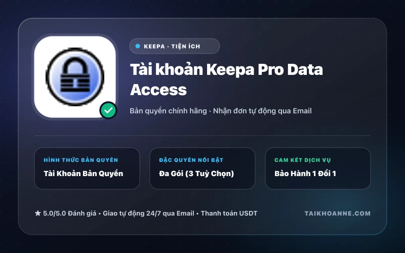Tài khoản Keepa Pro Data Access