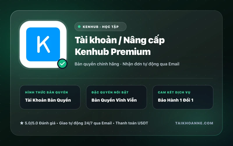 Tài khoản / Nâng cấp Kenhub Premium