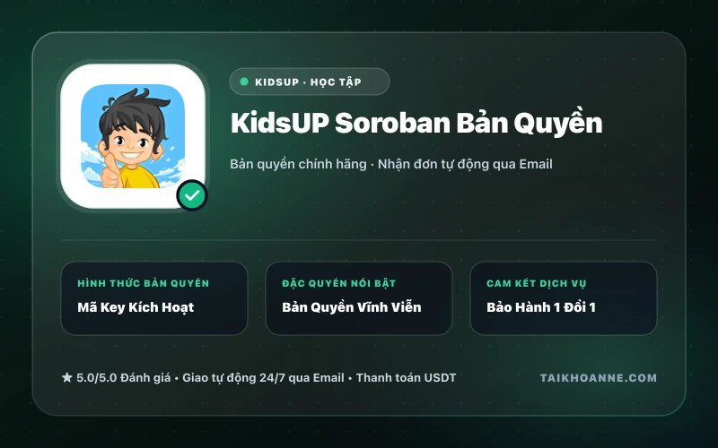 KidsUP Soroban Bản Quyền
