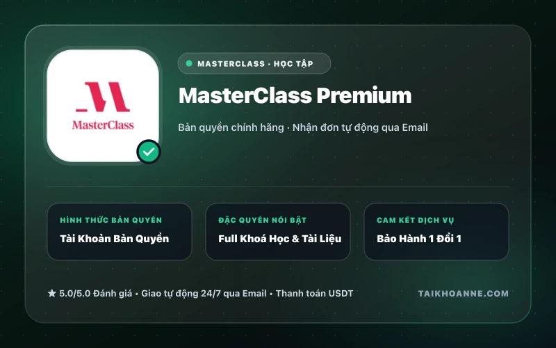MasterClass Premium