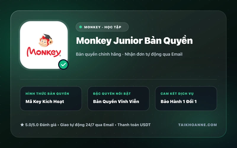Monkey Junior Bản Quyền
