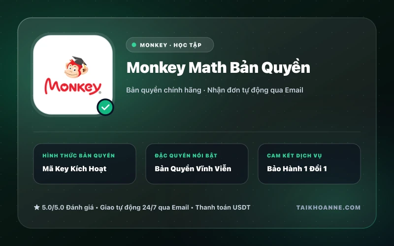 Monkey Math Bản Quyền