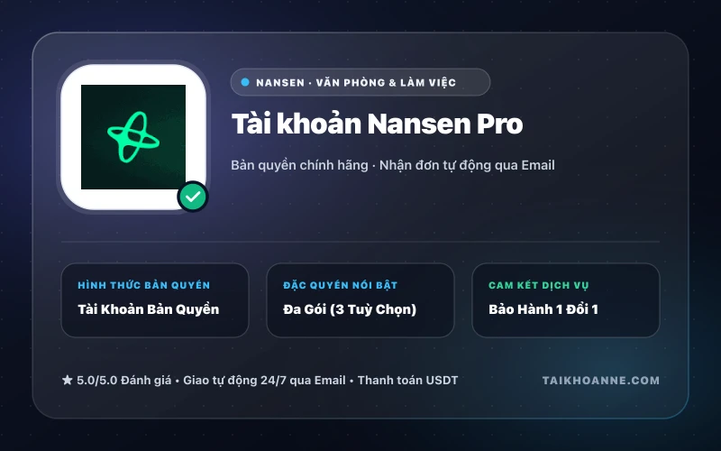 Tài khoản Nansen Pro