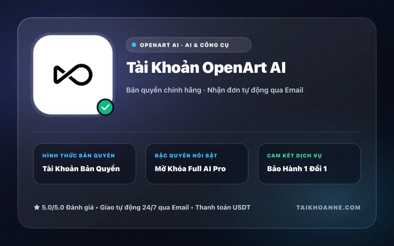 Tài Khoản OpenArt AI