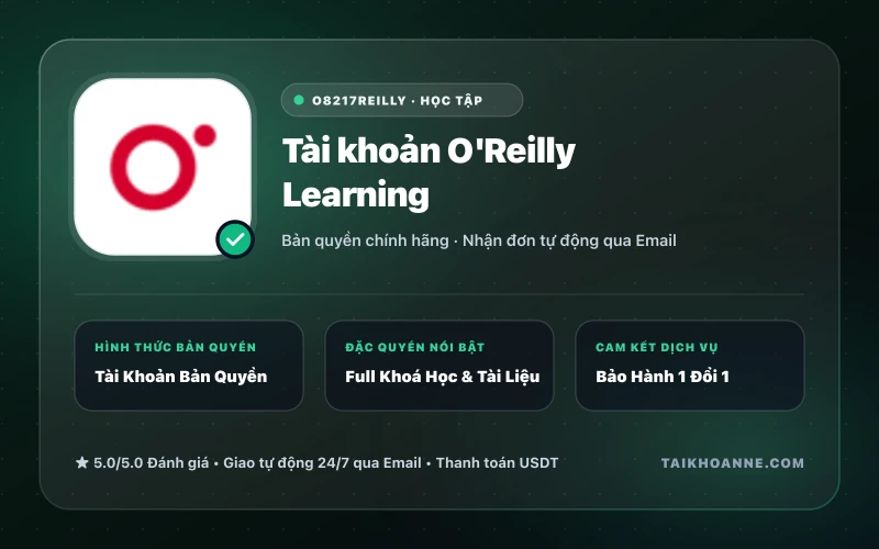 Tài khoản O'Reilly Learning