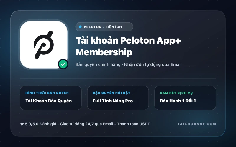Tài khoản Peloton App+ Membership