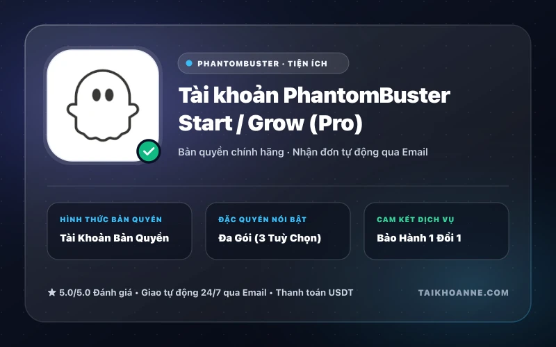 Tài khoản PhantomBuster Start / Grow (Pro)