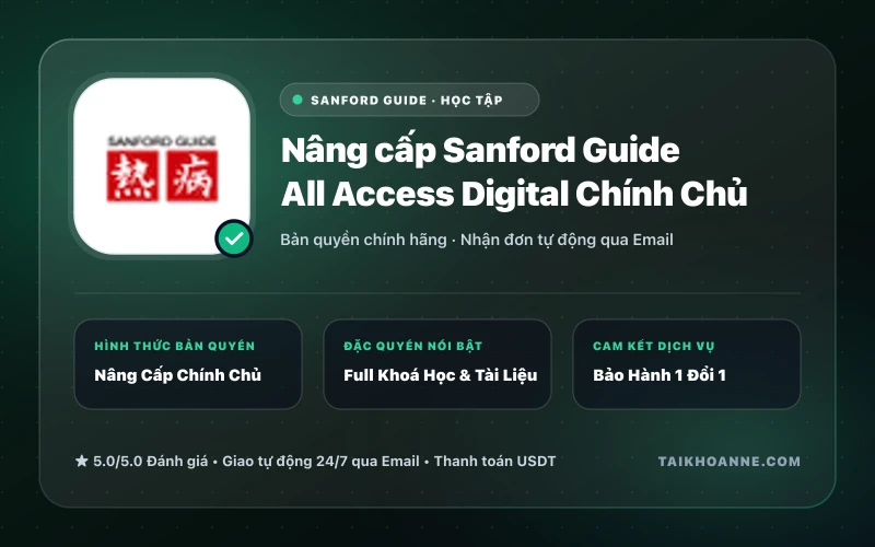 Nâng cấp Sanford Guide All Access Digital Chính Chủ