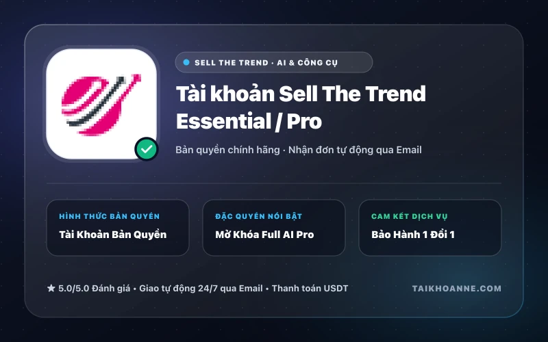 Tài khoản Sell The Trend Essential / Pro