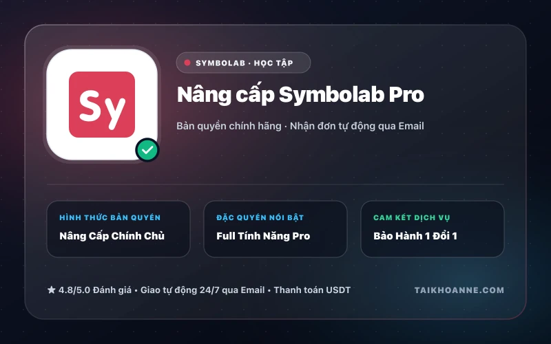 Nâng cấp Symbolab Pro