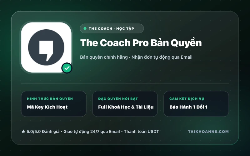 The Coach Pro Bản Quyền