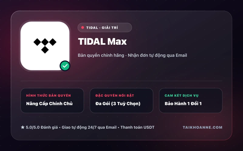TIDAL Max