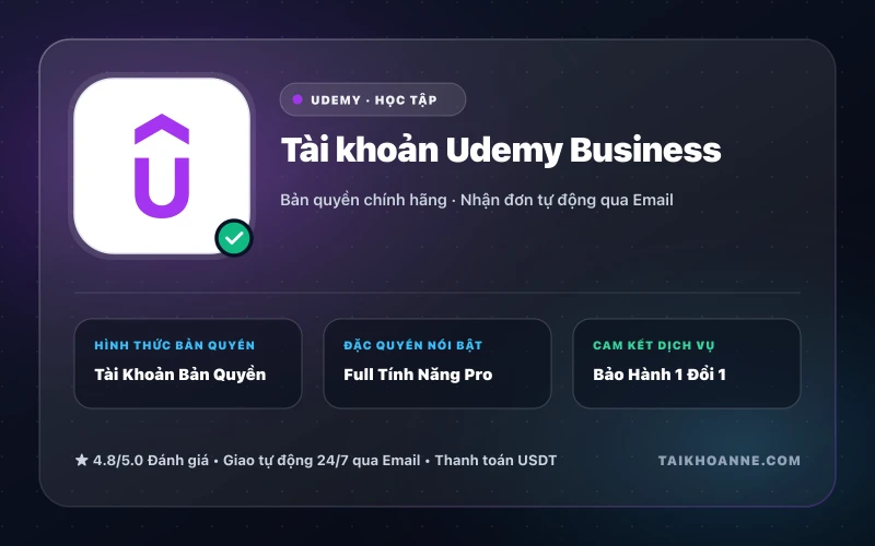 Tài khoản Udemy Business