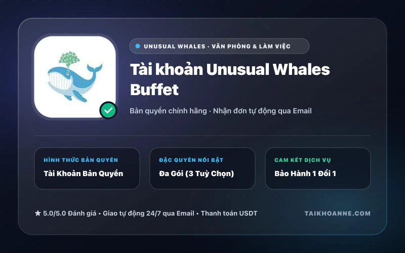 Tài khoản Unusual Whales Buffet