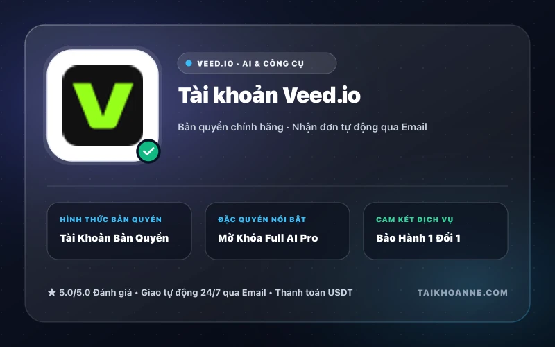 Tài khoản Veed.io