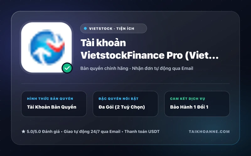 Tài khoản VietstockFinance Pro (Vietstock.vn)