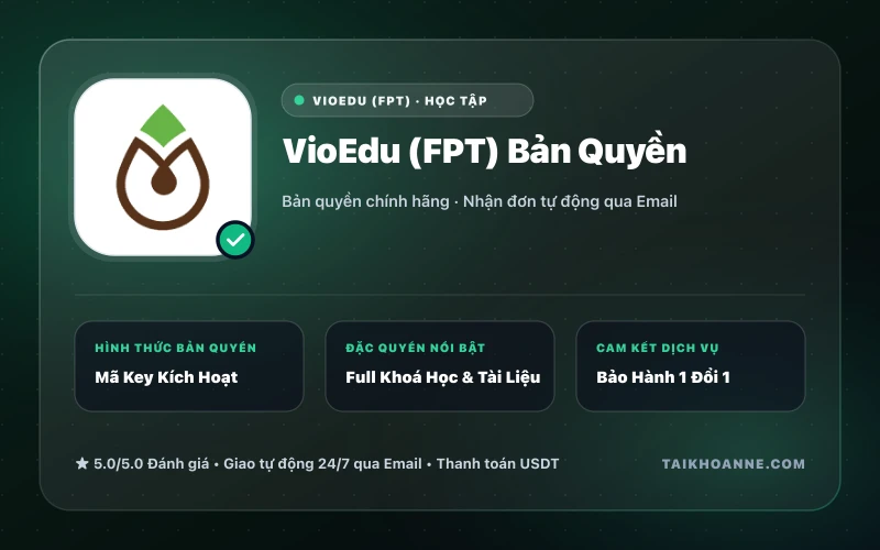 VioEdu (FPT) Bản Quyền