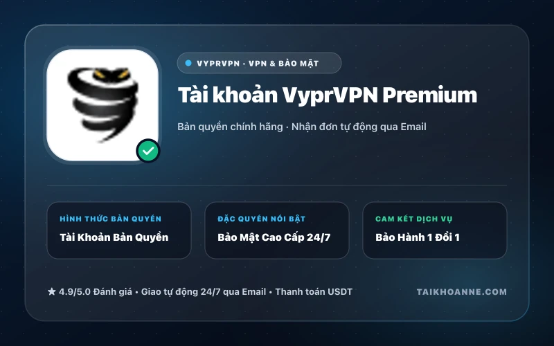 Tài khoản VyprVPN Premium