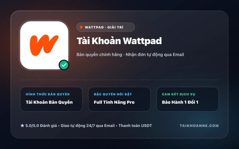 Tài Khoản Wattpad
