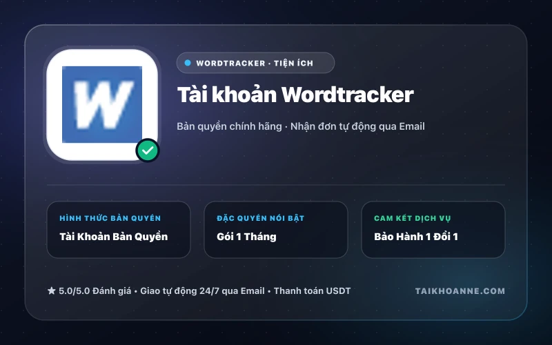 Tài khoản Wordtracker