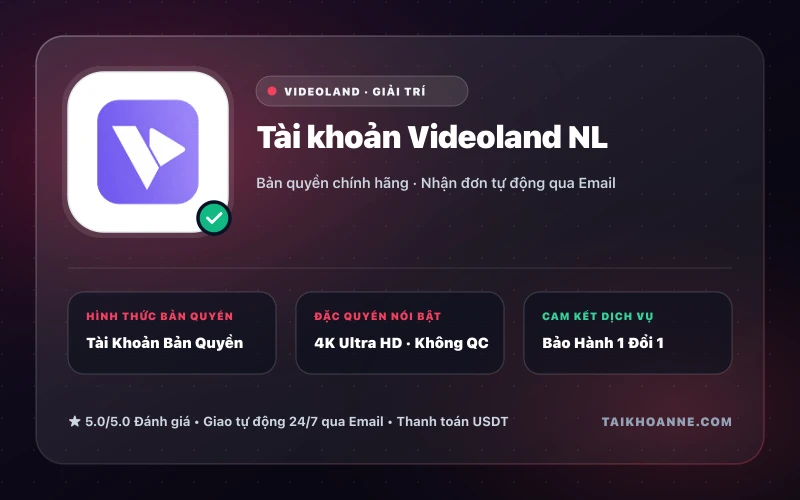 Tài khoản Videoland NL