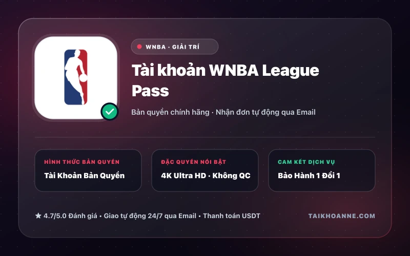 Tài khoản WNBA League Pass